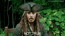 Jack Sparrow Not True GIF - Jack Sparrow Not True Of Course GIFs