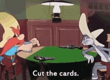 Cut The Cards Literal GIF - Cut The Cards Literal Bugs Bunny GIFs