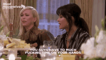 Kyle Rhobh Too Much Time Too Much Time On Your Hands GIF - Kyle Rhobh Too Much Time Too Much Time On Your Hands Kyle Richards GIFs