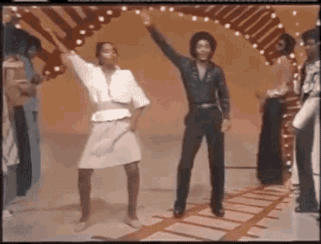 El GIF animado de Soul Train Dancing 70s Dance perfecto para tus conversaci...
