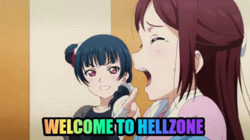 Welcome To Hell Zone Love Live Sunshine Gif Welcome To Hell Zone Love Live Sunshine Riko Discover Share Gifs