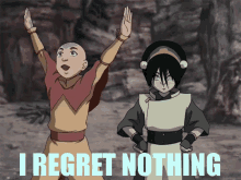 No Regrets I Regret Nothing GIF - No Regrets I Regret Nothing Aang GIFs