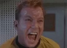 William Shatner Screaming GIF - William Shatner Screaming Kirk - Discover &amp;  Share GIFs