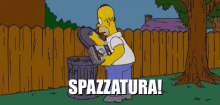 Spazzatura Immondizia Secchio Homer Simpson Simpsons GIF - The Simpsons Trash Trash Can GIFs