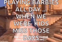 Barbie Playing Barbies GIF - Barbie Playing Barbies Childhood GIFs