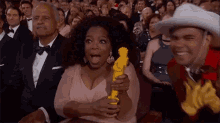 Lego Oscar Academy Awards GIF - Oprah Winfrey Shocked Surprised GIFs