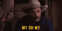 My Oh My Monte Walsh GIF - My Oh My Monte Walsh Tom Selleck GIFs