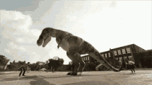 Lompat Tali GIF - Lompat Tali Rope Jumping Dinosaurus GIFs