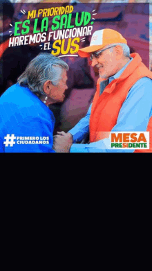 mesa presidente hands up vote mesa mesa for president