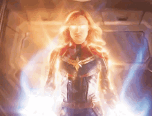 Captain Marvel Brie Larson GIF - Captain Marvel Brie Larson Energy GIFs