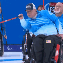 Focused Wheelchair Curling GIF - Focused Wheelchair Curling Matthew Thums GIFs