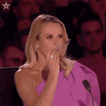 Nervous Amanda Holden GIF - Nervous Amanda Holden Britains Got Talent GIFs