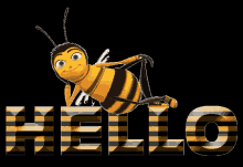 Hello GIF - Hello Beemovie Bee GIFs