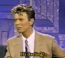 Hi Darling David Bowie GIF - Hi Darling David Bowie GIFs