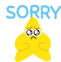 Crying Starfish Saying Sorry Sticker - Funder The Sea Starfish Sorry Stickers