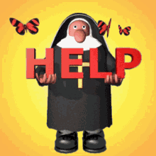 Help Me Nun GIF - Help Me Help Nun GIFs