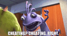 Monsters Inc Randall Boggs GIF - Monsters Inc Randall Boggs Cheating GIFs