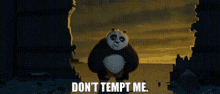 Kung Fu Panda Po GIF - Kung Fu Panda Po Dont Tempt Me GIFs
