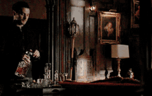 michael malarkey enzo st john pouring a bourbon the vampire diaries michael malarkey enzo st john pouring a bourbon the vampire diaries