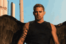 Angel Fallen Angel GIF - Angel Fallen Angel Getting Ready To Fly Off GIFs