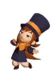A Hat In Time Hat Kid Sticker - A Hat In Time Hat Kid Dancing Stickers