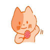 Animals Orange Sticker - Animals Orange Cat Stickers