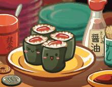 Its Sushi Time Delicious GIF - Its Sushi Time Sushi Delicious GIFs
