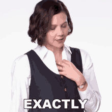 Exactly Maggie Gyllenhaal GIF - Exactly Maggie Gyllenhaal The Lost Daughter GIFs
