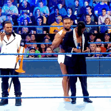 the new day entrance big e xavier woods kofi kingston