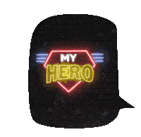 Typix My Hero Sticker - Typix My Hero Hero Stickers