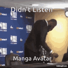 Didnt Listen Manga GIF - Didnt Listen Manga Avatat GIFs