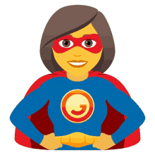 woman superhero people joypixels superhuman rescuer