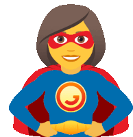 Woman Superhero People Sticker - Woman Superhero People Joypixels Stickers