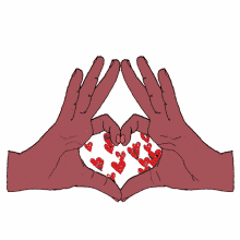 Black Hand Hands Heart GIF - Black Hand Hands Heart GIFs