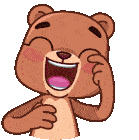 Bear Laughing Sticker - Bear Laughing Stickers