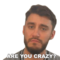 Are You Crazy Casey Frey Sticker - Are You Crazy Casey Frey Are You Out Of Your Mind Stickers