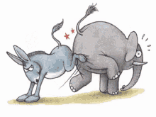 Donkey Elephant GIF - Donkey Elephant Democrat GIFs