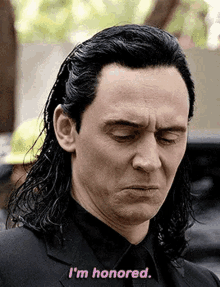 Loki Im Honored GIF - Loki Im Honored Touched GIFs