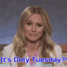 Kristen Bell Crying GIF - Kristen Bell Crying Its Only Tuesday GIFs