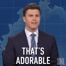 thats adorable colin jost saturday night live thats cute how cute