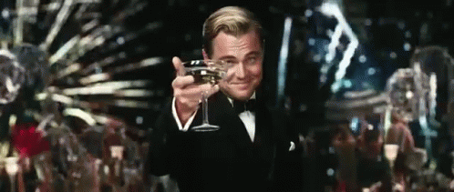 The Great Gatsby GIF - The Great Gatsby Leonardo Di Caprio Cheers -  Descubre & Comparte GIFs