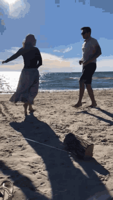 cute couple beach dance