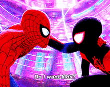 Spider Man Do I Want Kids GIF - Spider Man Do I Want Kids Spider Man Into The Spider Verse GIFs