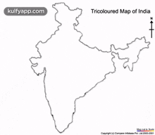 India Map.Gif GIF - India Map Tricoloured India Tricolour GIFs