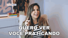 Quero Ver Vocêpraticando Carina Fragozo GIF - Quero Ver Vocêpraticando Carina Fragozo English In Brazil By Carina Fragozo GIFs