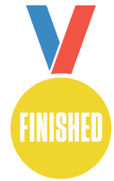 Finished Nationwiderun Sticker - Finished Nationwiderun Run Across America Stickers