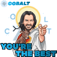 Cobaltlend Keanu Reeves Sticker - Cobaltlend Keanu Reeves Your The Best Stickers