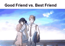 good friends best friends versus anime