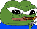 Pepe The Frog Smoke Sticker - Pepe The Frog Smoke Cigarette Stickers
