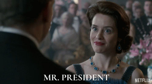 The Crown Happy GIF - The Crown Happy Mr President GIFs